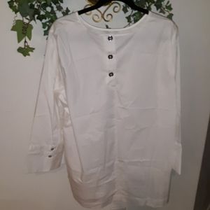 Liz Claiborne Cotton tunic shirt XL
